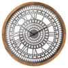 Horloge Métal Et Bois D63 Louison Atmosphera -Mobilier Soldes horloge metal et bois d63 louison atmosphera