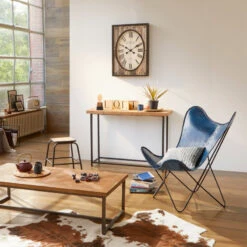 Housse Marron Côtelé Dario En Cuir Atmosphera 9 Housse Marron Côtelé Dario En Cuir Atmosphera -Mobilier Soldes housse marron cotele dario en cuir atmosphera 3