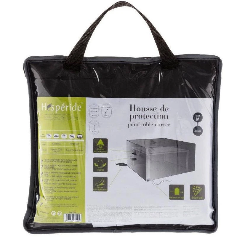 Housse Pour Table D'extérieur Carrée Max : 165 Cm Hespéride 4 Housse Pour Table D'extérieur Carrée Max : 165 Cm Hespéride – Image 2