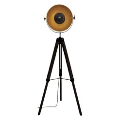 Lampadaire Trépied Loft Noir Lahti Atmosphera