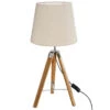 Lampe à Poser Bambou Trépied Runo Atmosphera -Mobilier Soldes lampe a poser bambou trepied runo atmosphera