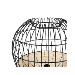 Lampe à Poser Calypso Boule Rotin Et Métal Ostaria -Mobilier Soldes lampe a poser calypso boule rotin et metal ostaria 2