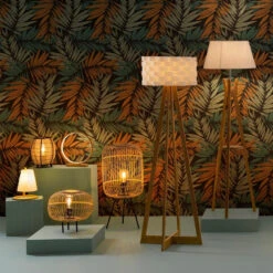 Lampe Bambou Ronde LEDs Diam 32 Cm Atmosphera -Mobilier Soldes lampe bambou ronde leds diam 32 cm atmosphera 1