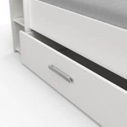 Demeyere Lit 140x190 Cm Pocket Blanc -Mobilier Soldes lit 2 places polly blanc 4