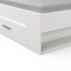 Demeyere Lit 140x190 Cm Pocket Blanc -Mobilier Soldes lit 2 places polly blanc 6