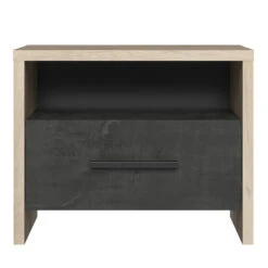 Demeyere Chevet Kansas 1 Tiroir 1 Niche -Mobilier Soldes lit colorado 2 personnes 160x200 cm 4