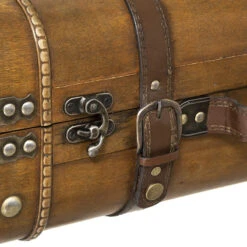 Lot De 2 Malles En Bois Atmosphera -Mobilier Soldes lot de 2 malles en bois atmosphera 3