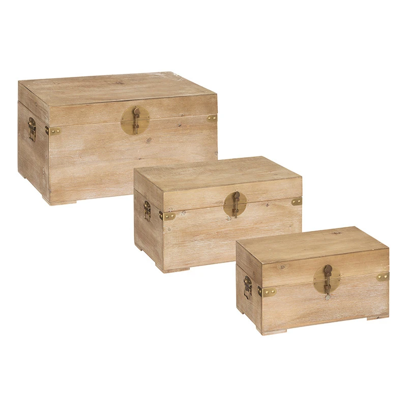 Lot De 3 Malles En Bois Jil Atmosphera 3 Lot De 3 Malles En Bois Jil Atmosphera