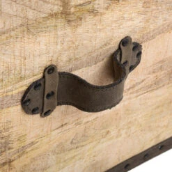 Malle Pouf Vintage En Bois Atmosphera -Mobilier Soldes malle pouf vintage en bois atmosphera 4