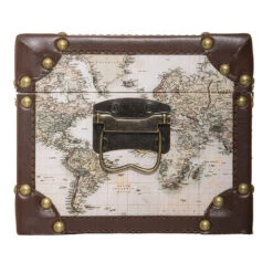 Malles Mappemonde - Lot De 4 - Atmosphera 8 Malles Mappemonde - Lot De 4 - Atmosphera -Mobilier Soldes malles mappemonde lot de 4 atmosphera 2