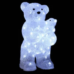 Maman + Bébé Ours Lumineux 56 LED -Mobilier Soldes maman bebe ours lumineux 56 led 2