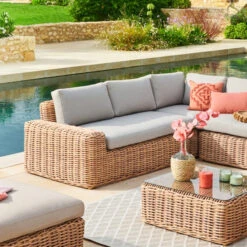 Méridienne Droite De Salon Savinia Coloris Tahini Hespéride -Mobilier Soldes meridienne droite de salon savinia coloris tahini hesperide 1