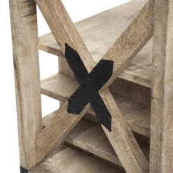 Meuble Bar 2 Tiroirs Sur Roues Silas Atmosphera -Mobilier Soldes meuble bar 2 tiroirs sur roues silas atmosphera 7