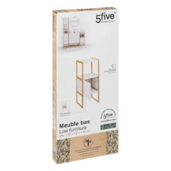 Meuble Bas 1 Porte Blanc Natureo 5Five -Mobilier Soldes meuble bas 1 porte blanc natureo 5five 4