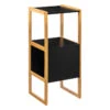 Meuble Bas 1 Porte Noir Natureo 5Five -Mobilier Soldes meuble bas 1 porte noir natureo 5five