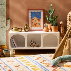 Meuble Bas 3 Niches Tara Blanc Atmosphera 6 Meuble Bas 3 Niches Tara Blanc Atmosphera -Mobilier Soldes meuble bas 3 niches tara blanc atmosphera 1