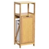 Meuble Bas Bambou Avec Panier à Linge Mahé -Mobilier Soldes meuble bas bambou avec panier linge mahe