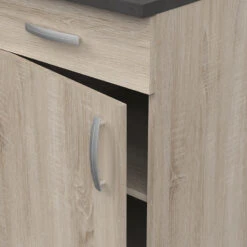 Demeyere Meuble De Cuisine Bas 1 Porte 1 Tiroir 50 Cm Paprika -Mobilier Soldes meuble de cuisine bas 1 porte 1 tiroir 50 cm paprika 1 2