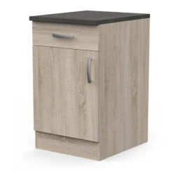 Demeyere Meuble De Cuisine Bas 1 Porte 1 Tiroir 50 Cm Paprika -Mobilier Soldes meuble de cuisine bas 1 porte 1 tiroir 50 cm paprika 1 4