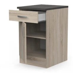 Demeyere Meuble De Cuisine Bas 1 Porte 1 Tiroir 50 Cm Paprika -Mobilier Soldes meuble de cuisine bas 1 porte 1 tiroir 50 cm paprika 1 5