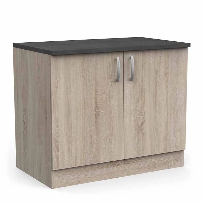 Demeyere Meuble De Cuisine Bas 2 Portes 100cm Paprika 3 Demeyere Meuble De Cuisine Bas 2 Portes 100cm Paprika