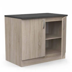 Demeyere Meuble De Cuisine Bas 2 Portes 100cm Paprika 11 Demeyere Meuble De Cuisine Bas 2 Portes 100cm Paprika -Mobilier Soldes meuble de cuisine bas 2 portes 100cm paprika 1 3