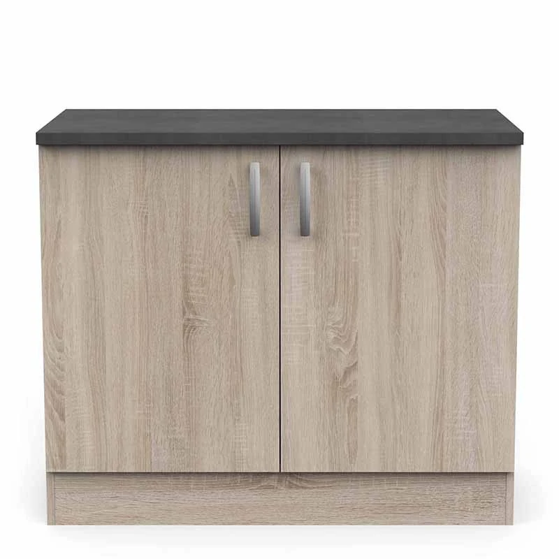 Demeyere Meuble De Cuisine Bas 2 Portes 100cm Paprika 8 Demeyere Meuble De Cuisine Bas 2 Portes 100cm Paprika – Image 6