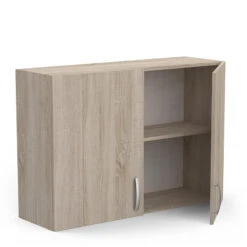 Demeyere Meuble De Cuisine Haut 2 Portes 100 Cm Paprika -Mobilier Soldes meuble de cuisine haut 2 portes 100 cm paprika 1 3