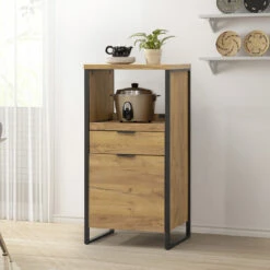 Meuble De Cuisine Plateau Coulissant + Tiroir + Porte Ron -Mobilier Soldes meuble de cuisine plateau coulissant tiroir porte ron 1