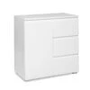 Meuble De Rangement 1 Porte 3 Tiroirs Blanc -Mobilier Soldes meuble de rangement 1 porte 3 tiroirs blanc image