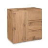Meuble De Rangement 1 Porte 3 Tiroirs Naturel 2 Meuble De Rangement 1 Porte 3 Tiroirs Naturel -Mobilier Soldes meuble de rangement 1 porte 3 tiroirs naturel image