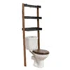 Meuble Dessus De WC 3 étagères En Acacia -Mobilier Soldes meuble dessus wc 3 etageres en acacia tendance