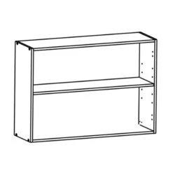 Demeyere Meuble Haut 2 Portes 100 Cm Origan Noir Et Bois -Mobilier Soldes meuble haut 2 portes 100 cm origan noir et bois 2