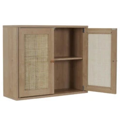 Meuble Haut 2 Portes Cannage Bali -Mobilier Soldes meuble haut 2 portes cannage bali 2
