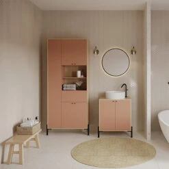 Demeyere Meuble Sous Lavabo 2 Portes Abricot Elisa 9 Demeyere Meuble Sous Lavabo 2 Portes Abricot Elisa -Mobilier Soldes meuble sous lavabo 2 portes abricot elisa 2