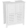 Meuble Sous Lavabo 2 Portes Blanc Santorin -Mobilier Soldes meuble sous lavabo 2 portes blanc santorin