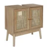 Meuble Sous Lavabo 2 Portes Cannage Bali -Mobilier Soldes meuble sous lavabo 2 portes cannage bali