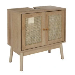 Meuble Sous Lavabo 2 Portes Cannage Bali