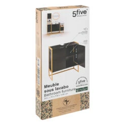 Meuble Sous Lavabo 2 Portes Noir Natureo 5Five 9 Meuble Sous Lavabo 2 Portes Noir Natureo 5Five -Mobilier Soldes meuble sous lavabo 2 portes noir natureo 5five 3