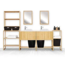 Meuble Sous Lavabo Bambou Lab'n Modul 5Five -Mobilier Soldes meuble sous lavabo bambou lab n modul 5five 1