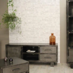 Meuble TV Métal Noir Jodhpur 150 Cm 8 Meuble TV Métal Noir Jodhpur 150 Cm -Mobilier Soldes meuble tv metal jodhpur 150 cm 2