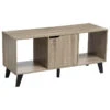 Meuble TV Mix Naturel 2 Niches 1 Porte 5five -Mobilier Soldes meuble tv mix naturel 2 niches 1 porte 5five