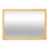 Miroir Rectangulaire 66x47 Bambou LED 5Five 1 Miroir Rectangulaire 66x47 Bambou LED 5Five -Mobilier Soldes miroir rectangulaire 66x47 bambou led 5five