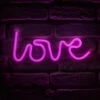 Néon Mural à Piles Love Rose Ostaria -Mobilier Soldes neon mural a piles love rose ostaria