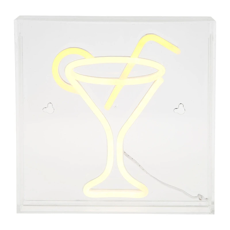 Néon Mural USB Verre Cocktail Ostaria 4 Néon Mural USB Verre Cocktail Ostaria – Image 2