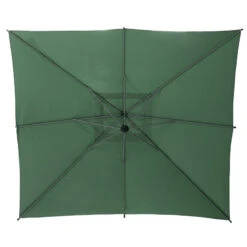Parasol Décentré Carré Manoa Vert Olive Hespéride -Mobilier Soldes parasol decentre carre manoa vert olive hesperide 2