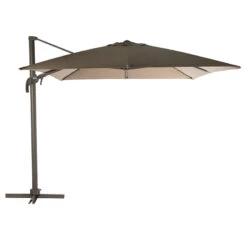 Parasol Décentré Eléa Inclinable Rectangulaire Noisette Hespéride -Mobilier Soldes parasol decentre elea inclinable 3x4 noisette hesperide 1