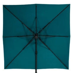 Parasol Décentré Eléa Inclinable Carré Bleu Canard Hespéride 11 Parasol Décentré Eléa Inclinable Carré Bleu Canard Hespéride -Mobilier Soldes parasol decentre elea inclinable carre bleu canard hesperide 3