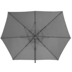 Parasol Décentré Eléa Inclinable Hexagonal Ardoise Hespéride -Mobilier Soldes parasol decentre elea inclinable hexagonal ardoise hesperide 1 1