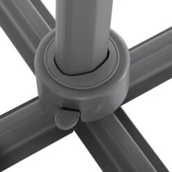 Parasol Décentré Eléa Inclinable Rectangulaire Oléfine Anthracite Hespéride -Mobilier Soldes parasol decentre elea inclinable rectangulaire olefine anthracite hesperide 5